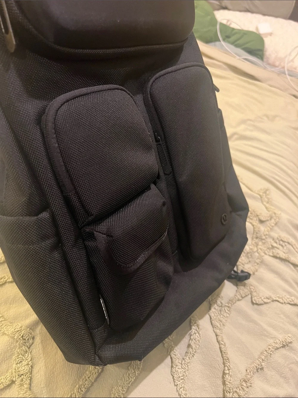 Lululemon Black Men's Multi-Pocket Backpack - Sleek Everyday Carry